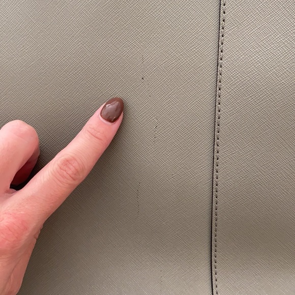 Rebecca Minkoff MAB Grey Leather Saffiano Tote Bag - Picture 9 of 9